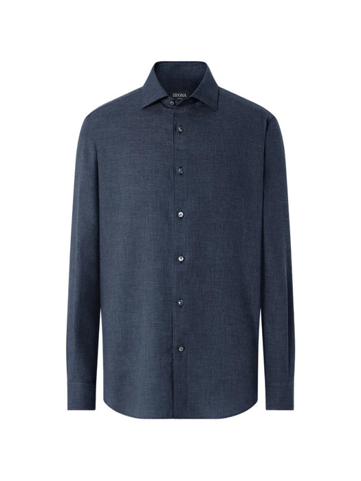 navy blue Cashco shirt E8X44A4 SRF5BB09 ZEGNA 