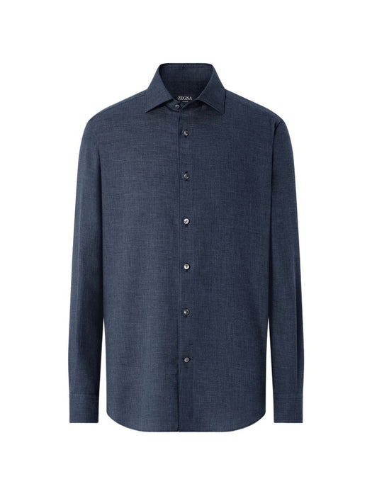 navy blue Cashco shirt E8X44A4 SRF5BB09 ZEGNA 