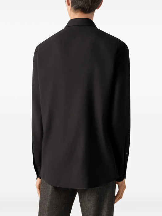 black Cashco shirt E8X44A4 SRF5BK09 ZEGNA 