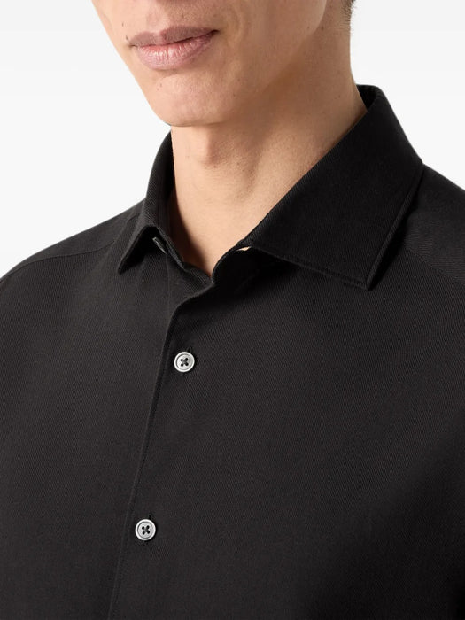 black Cashco shirt E8X44A4 SRF5BK09 ZEGNA 