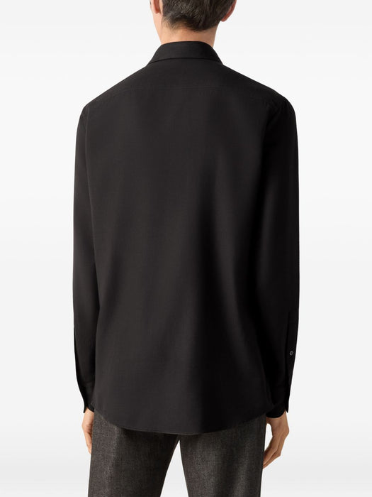 black Cashco shirt E8X44A4 SRF5BK09 ZEGNA 