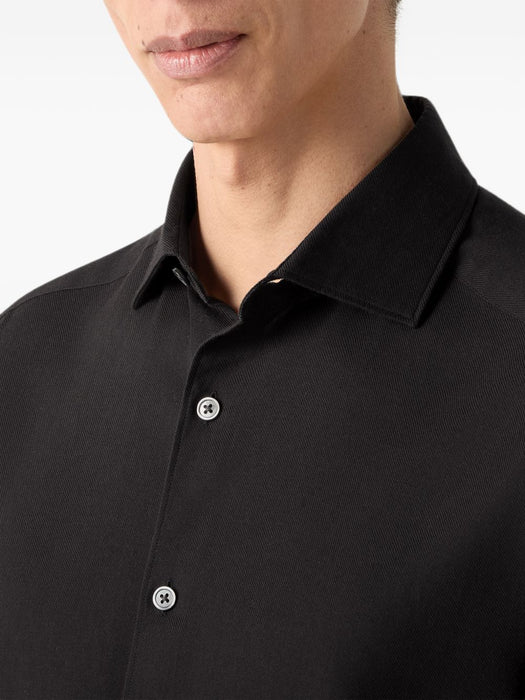 black Cashco shirt E8X44A4 SRF5BK09 ZEGNA 
