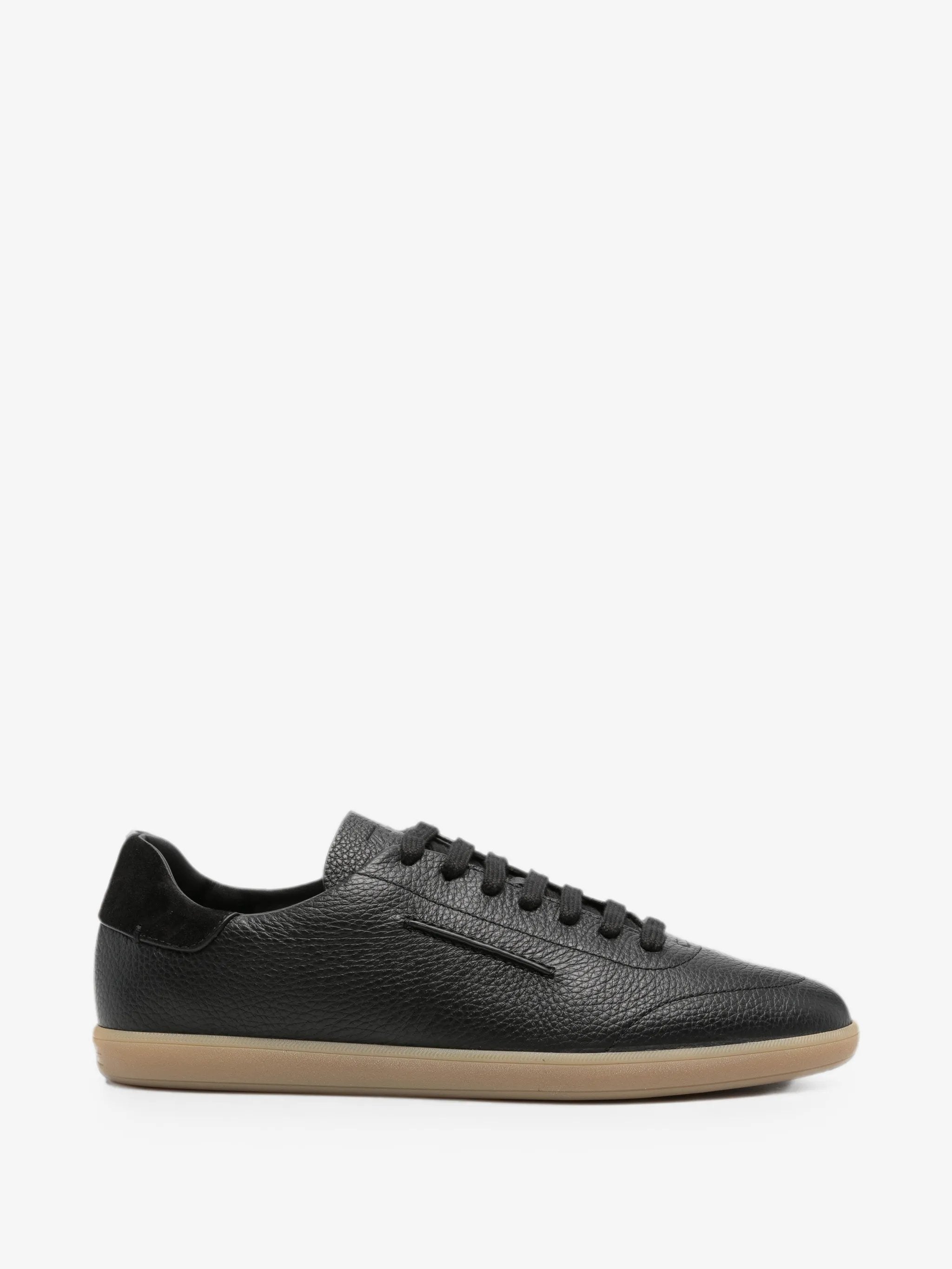 Grained-leather sneakers LHCVN-S8219Z NER ZEGNA 