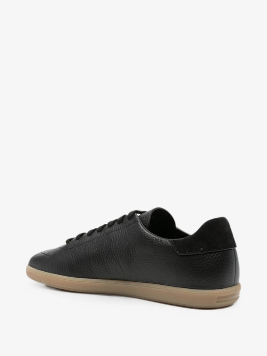 Grained-leather sneakers LHCVN-S8219Z NER ZEGNA 