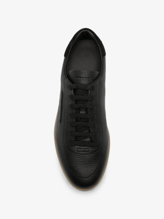 Grained-leather sneakers LHCVN-S8219Z NER ZEGNA 