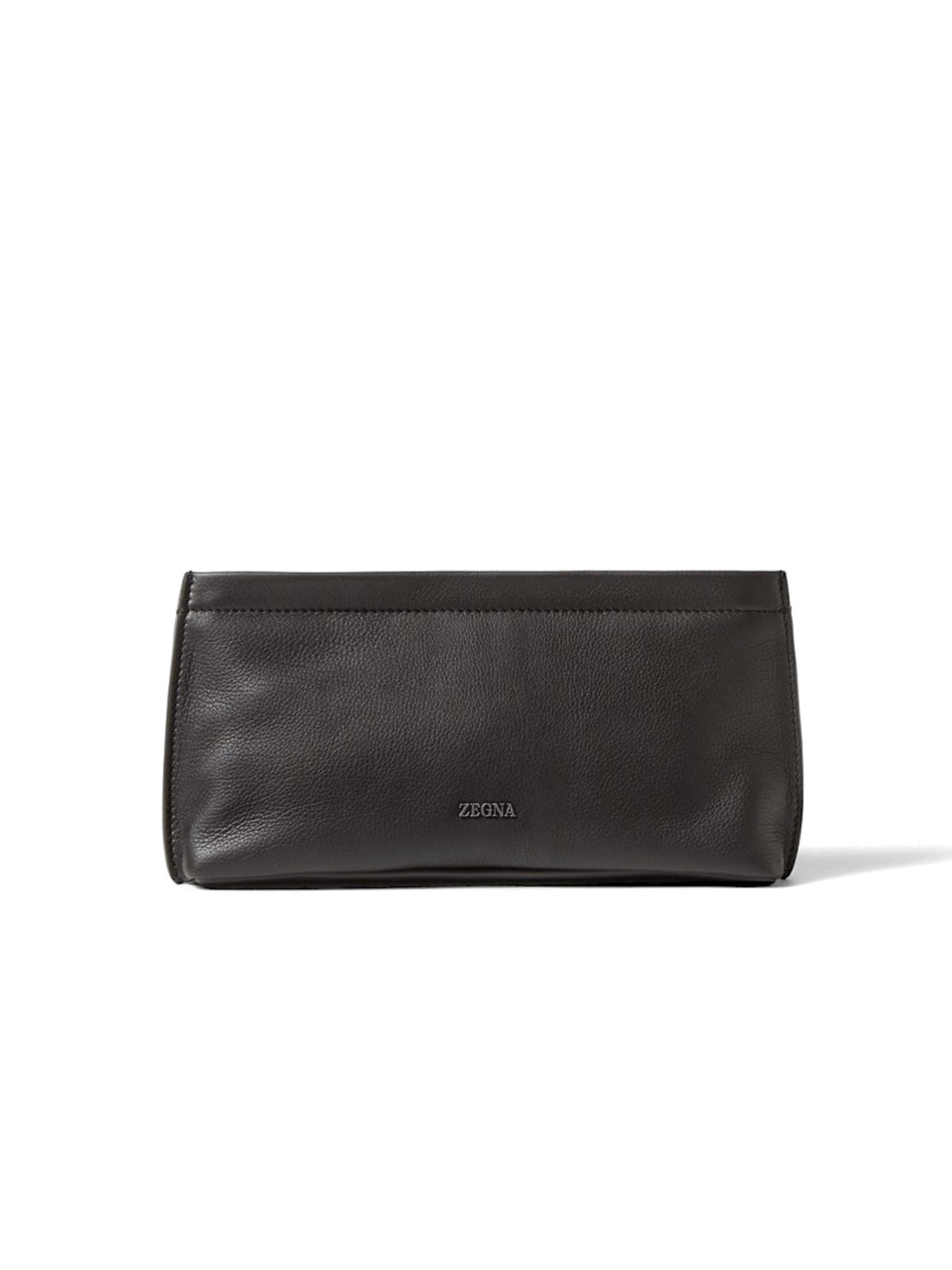Dark Brown SECONDSKIN Pouch LHOTO-E2131Z AMO ZEGNA 