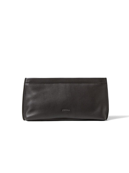 Dark Brown SECONDSKIN Pouch LHOTO-E2131Z AMO ZEGNA 