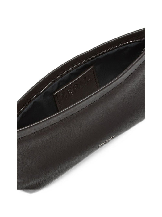 Dark Brown SECONDSKIN Pouch LHOTO-E2131Z AMO ZEGNA 