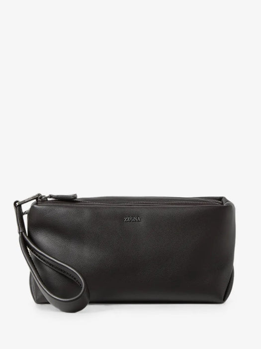 Dark Brown SECONDSKIN Softy Pouch LHOTO-E2132Z AMO ZEGNA 