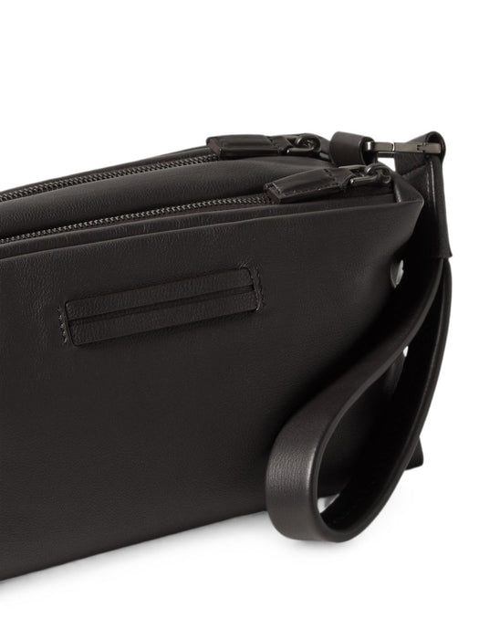 Dark Brown SECONDSKIN Softy Pouch LHOTO-E2132Z AMO ZEGNA 