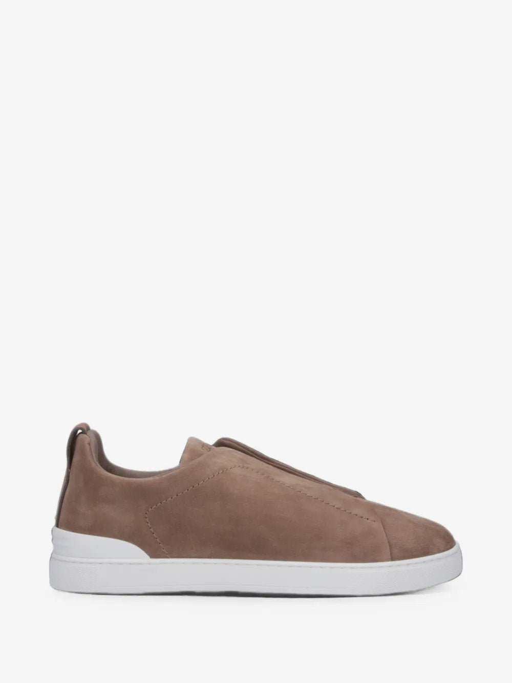 Dark Beige Suede Triple Stitch™ Sneakers LHSOY S4667ZCOC ZEGNA 
