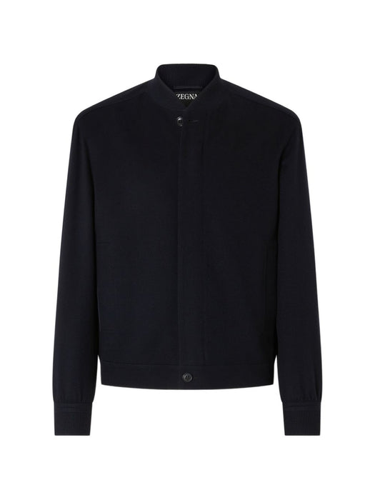 Navy Blue Oasi Cashmere Elements Bomber UIT46A4 C119B09 ZEGNA 