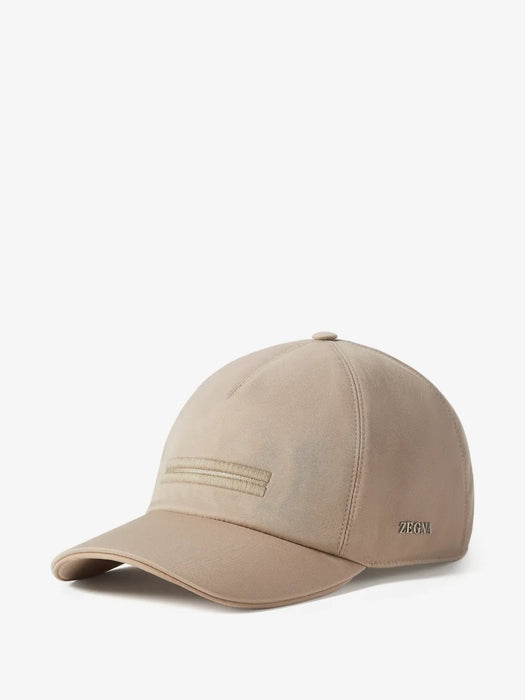 Light taupe microfiber Motorin baseball cap Z4I07HA4 B2ABE1 ZEGNA 