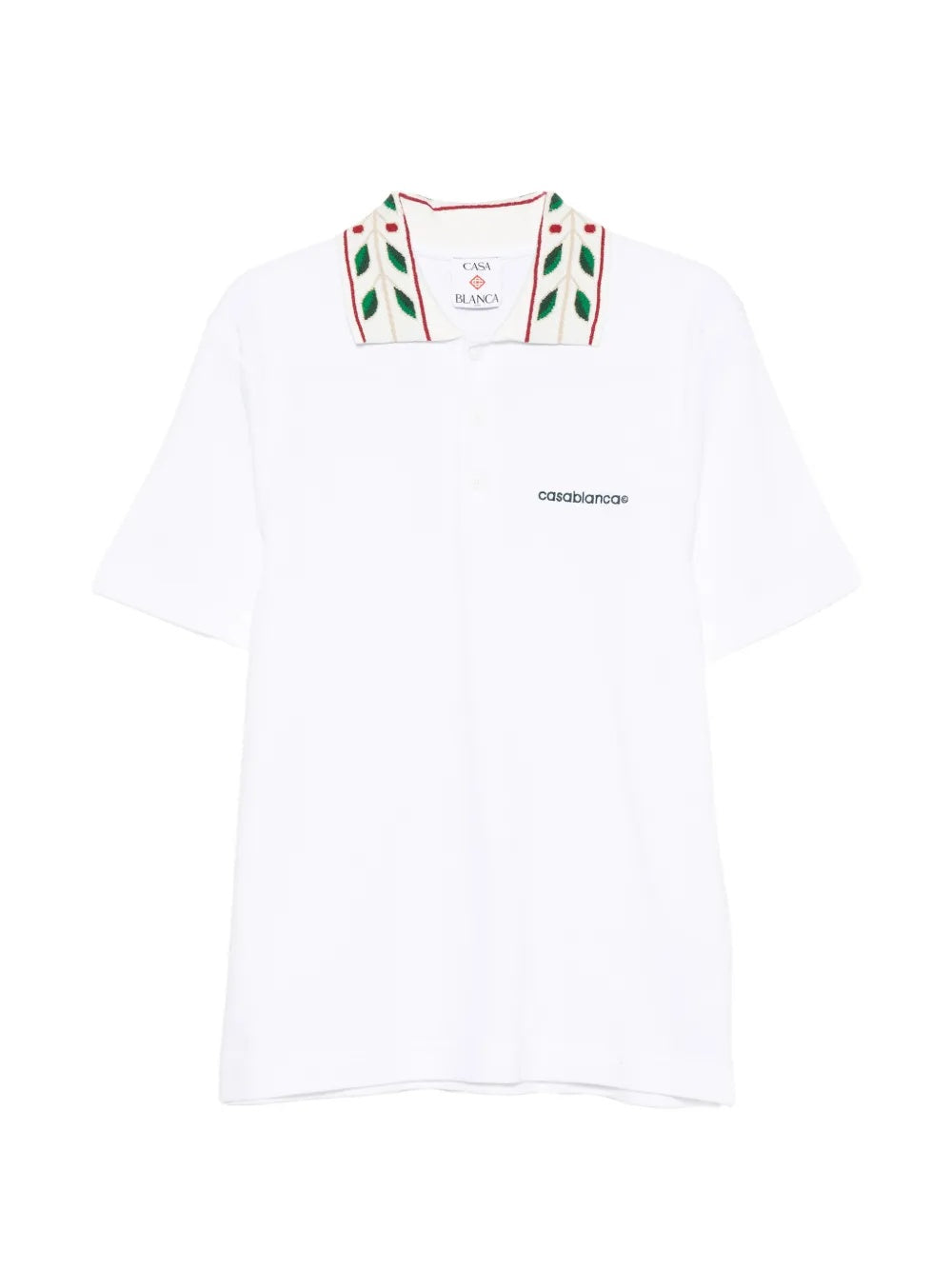 Logo-embroidered polo shirt M-PF26-JTP-499-01  CASABLANCA 