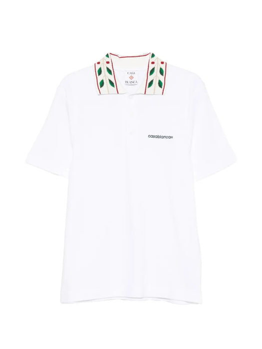 Logo-embroidered polo shirt M-PF26-JTP-499-01  CASABLANCA 