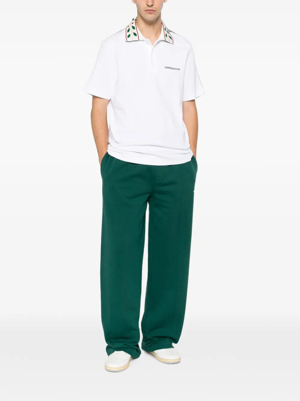 Logo-embroidered polo shirt M-PF26-JTP-499-01  CASABLANCA 