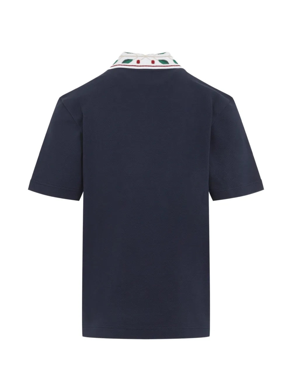 Laurel embroidered-collar piqué polo shirt M-PF26-JTP-499-02  CASABLANCA 