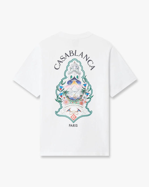 Hotel Emblem Short Sleeve T-Shirt M-PF26-JTS-001-01  CASABLANCA 