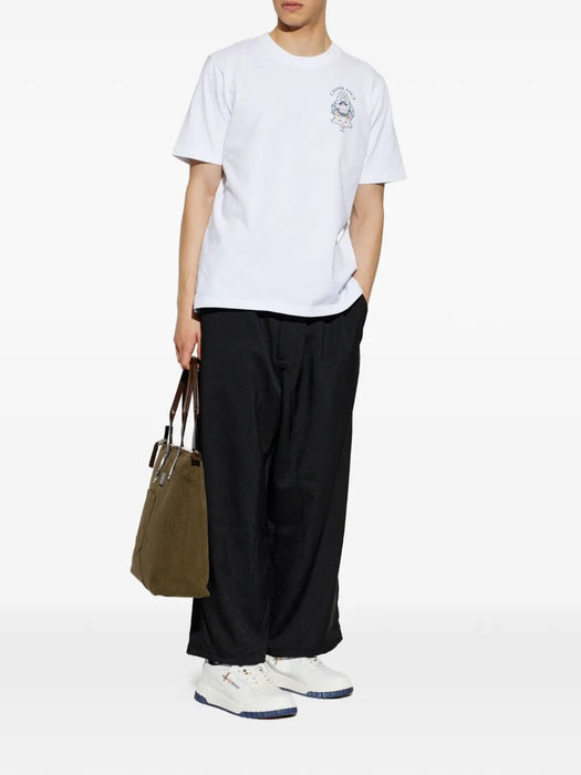 Hotel Emblem Short Sleeve T-Shirt M-PF26-JTS-001-01  CASABLANCA 