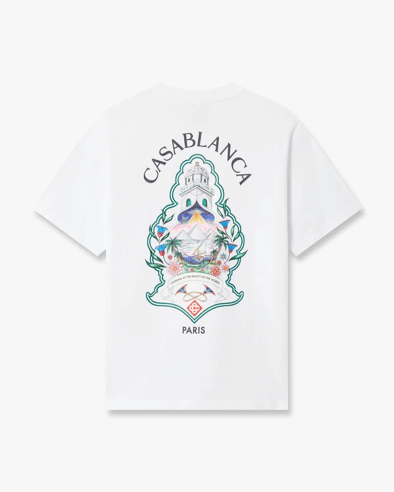 Hotel Emblem Short Sleeve T-Shirt M-PF26-JTS-001-01  CASABLANCA 