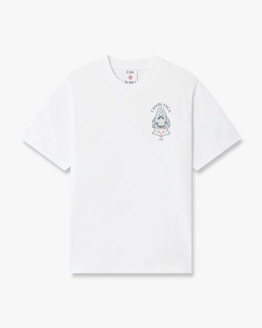 Hotel Emblem Short Sleeve T-Shirt M-PF26-JTS-001-01  CASABLANCA 