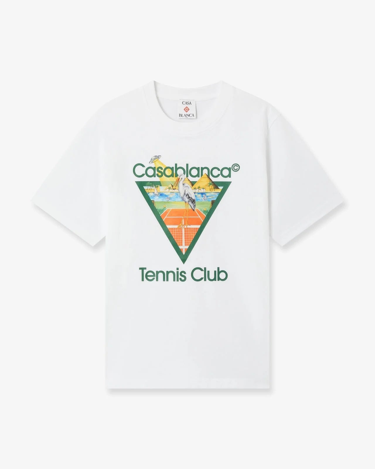 Tennis Club Icon Pyramid T-Shirt M-PF26-JTS-001-03  CASABLANCA 