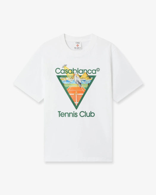 Tennis Club Icon Pyramid T-Shirt M-PF26-JTS-001-03  CASABLANCA 