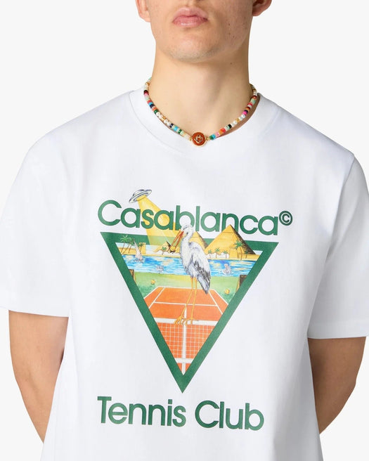 Tennis Club Icon Pyramid T-Shirt M-PF26-JTS-001-03  CASABLANCA 
