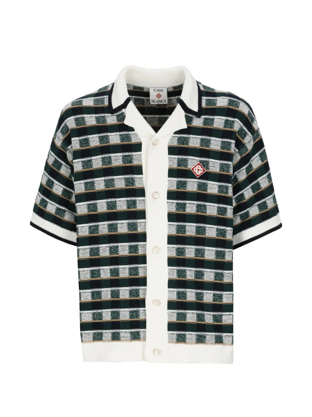 Check-pattern short-sleeve shirt M-PF26-KW-1425-01  CASABLANCA 