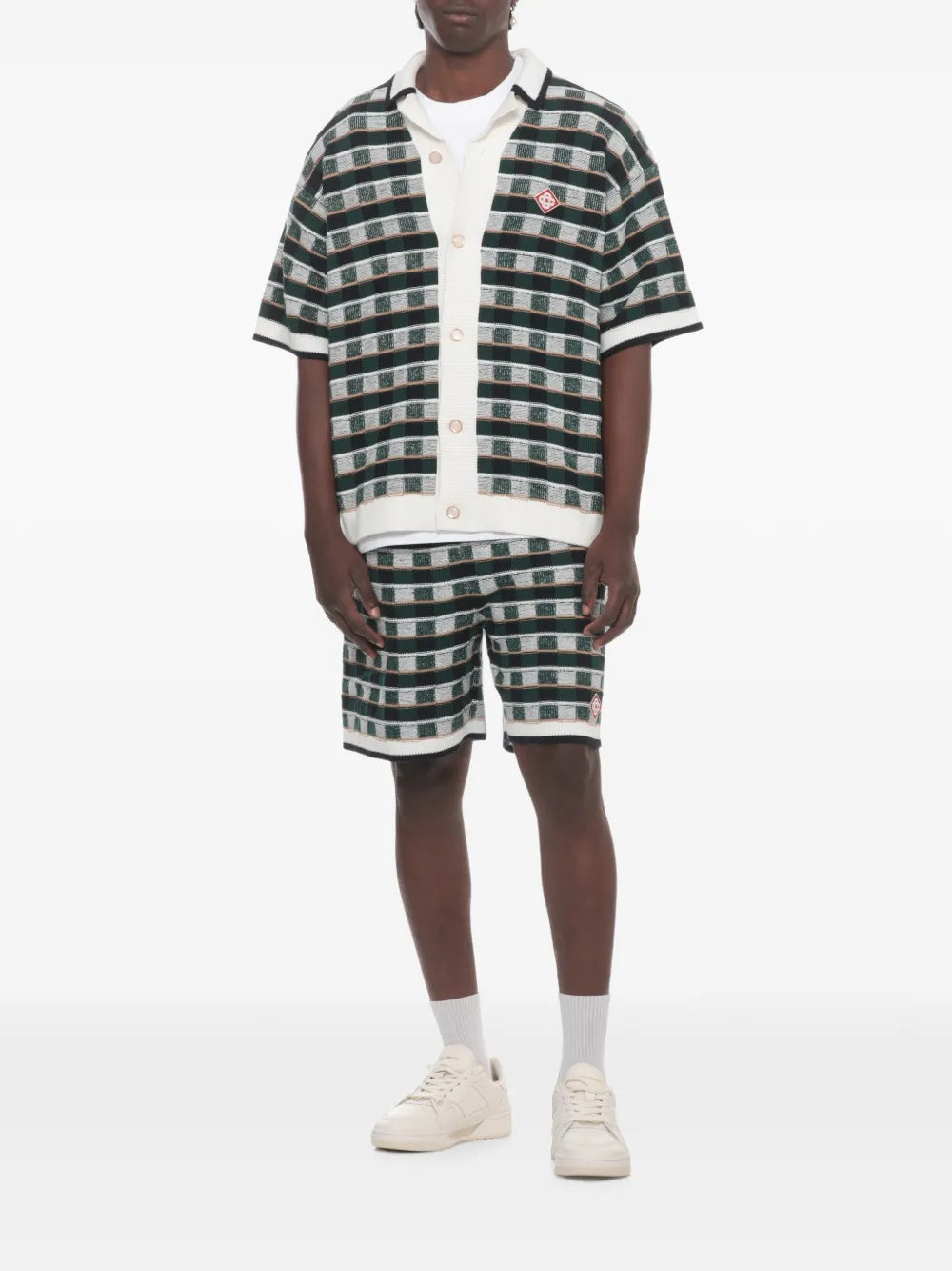 Check-pattern short-sleeve shirt M-PF26-KW-1425-01  CASABLANCA 