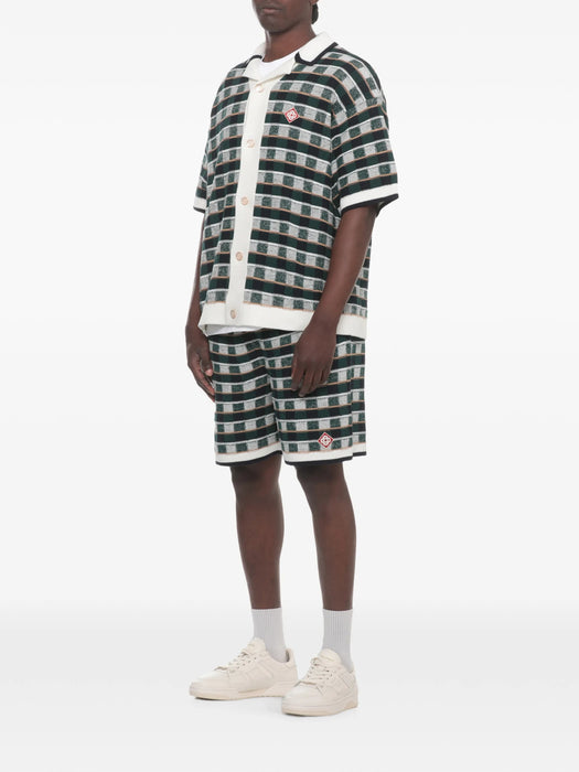 Check-pattern short-sleeve shirt M-PF26-KW-1425-01  CASABLANCA 