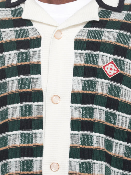 Check-pattern short-sleeve shirt M-PF26-KW-1425-01  CASABLANCA 