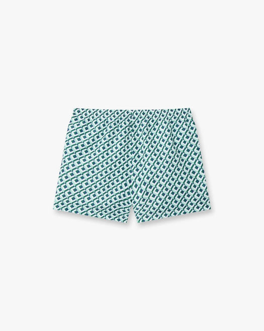 Green Cubist Monogram Printed Swim Shorts M-PF26-TR-032-02  CASABLANCA 