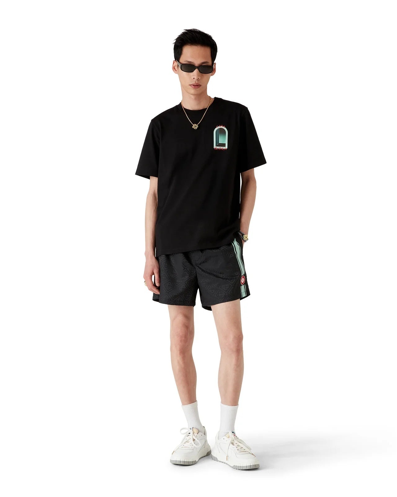 Jacquard Stripe Swim Shorts M-PF26-TR-224-02  CASABLANCA 