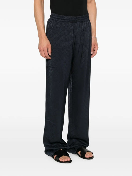 Monogram silk trousers M-PF26-TR-480-01  CASABLANCA 