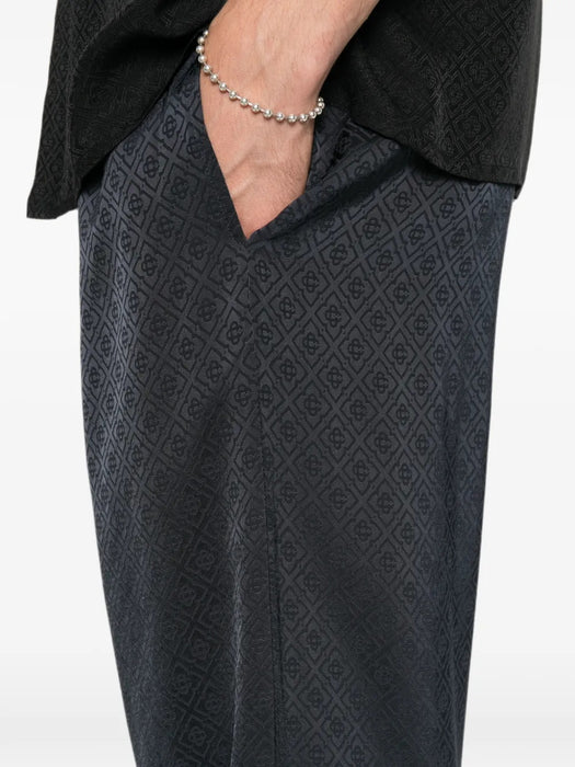 Monogram silk trousers M-PF26-TR-480-01  CASABLANCA 