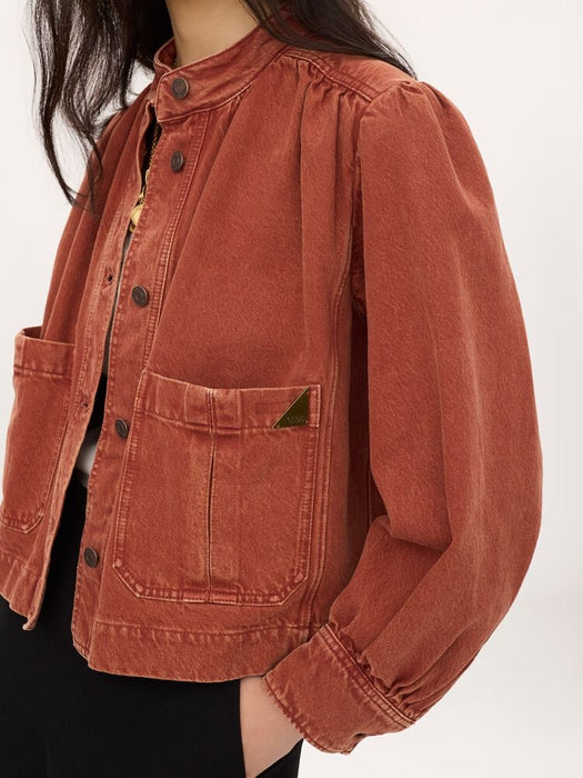 High-neck gathered Jacket CH26ADV09255 237 CHLOÉ 