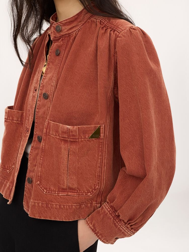 High-neck gathered Jacket CH26ADV09255 237 CHLOÉ 