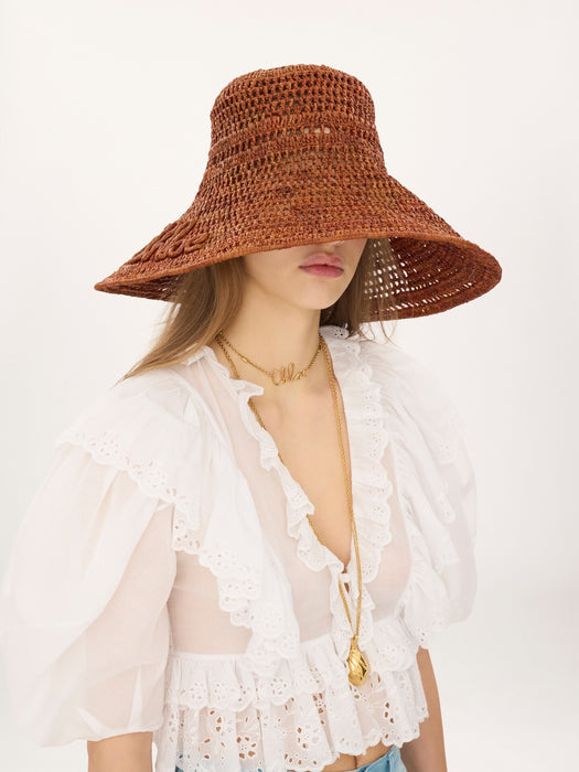 Chloé Raffia capeline hat CH26AHL01NRF 26M CHLOÉ 