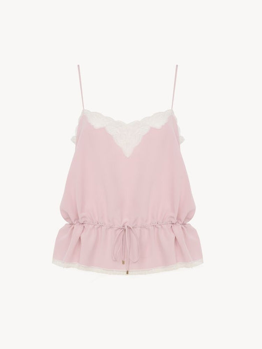 Drawstring camisole top CH26AHT79005 523 CHLOÉ 