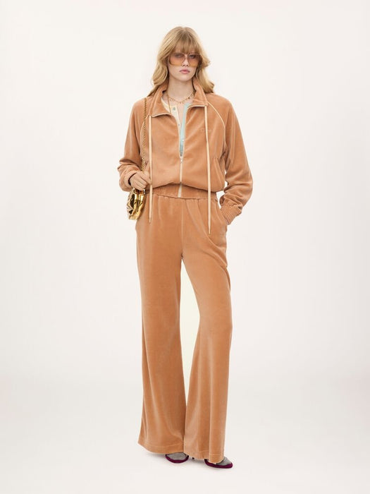 High-neck logo tracksuit jacket in Velvet CH26AJH25188 271 CHLOÉ 