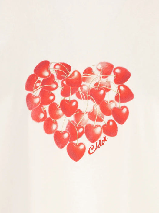 Cherry-print T-shirt CH26AJH41880 107 CHLOÉ 