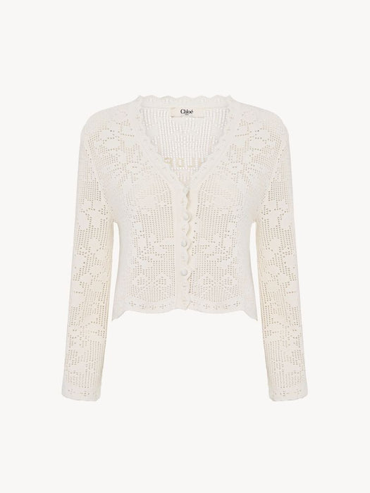 Cropped cardigan CH26AMC10850 101 CHLOÉ 