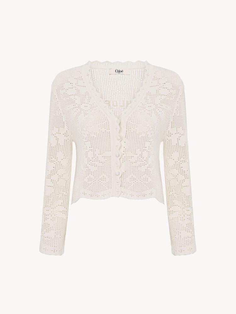 Cropped cardigan CH26AMC10850 101 CHLOÉ 