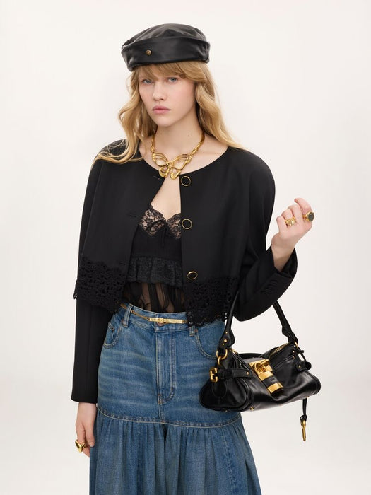 Collarless cropped jacket CH26AVE24067 001 CHLOÉ 