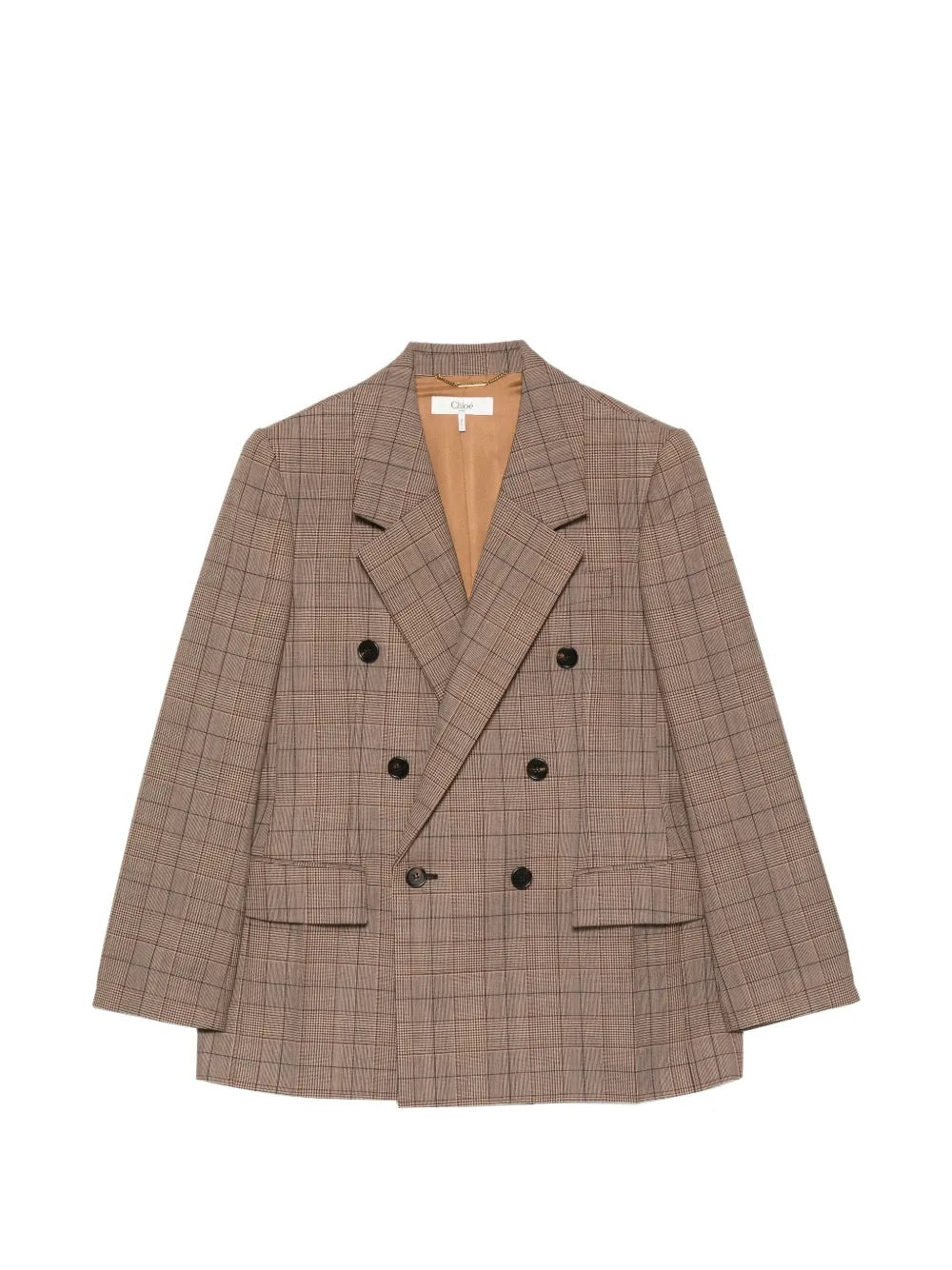 Double-breasted checked jacket CH26AVE78164 1 93C CHLOÉ 