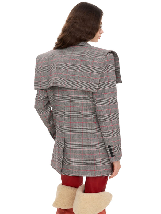 Single-breasted tailored jacket in Prince of Wales wool CH26WVE35167 1 935 CHLOÉ 