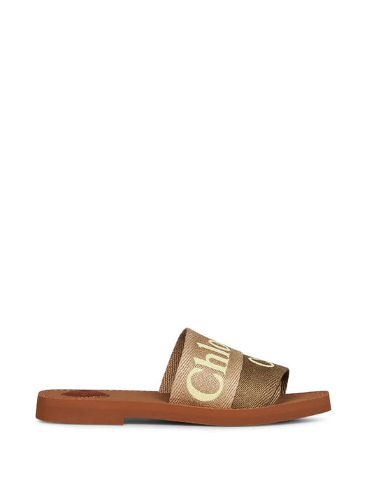 Logo-embroidered Sandals CHC23U188EF 739 CHLOÉ 
