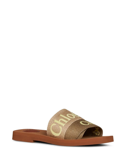 Logo-embroidered Sandals CHC23U188EF 739 CHLOÉ 