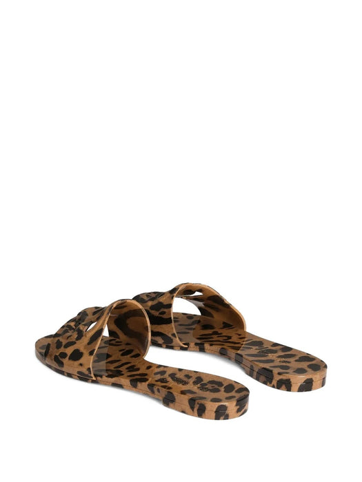 Leo-print rubber beachwear slides CW2215 A0017HY13M DOLCE & GABBANA 